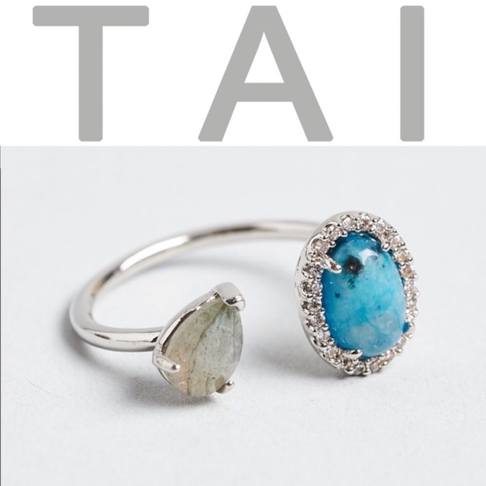🆕💍 Labradorite + Opaque Stone Ring TAI JEWELRY